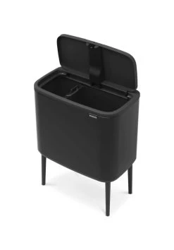 Brabantia Touch Bin Bo 11+23 Liter Matt Black -Brabantia 06a30c5250b77c58f76223e7768203d6