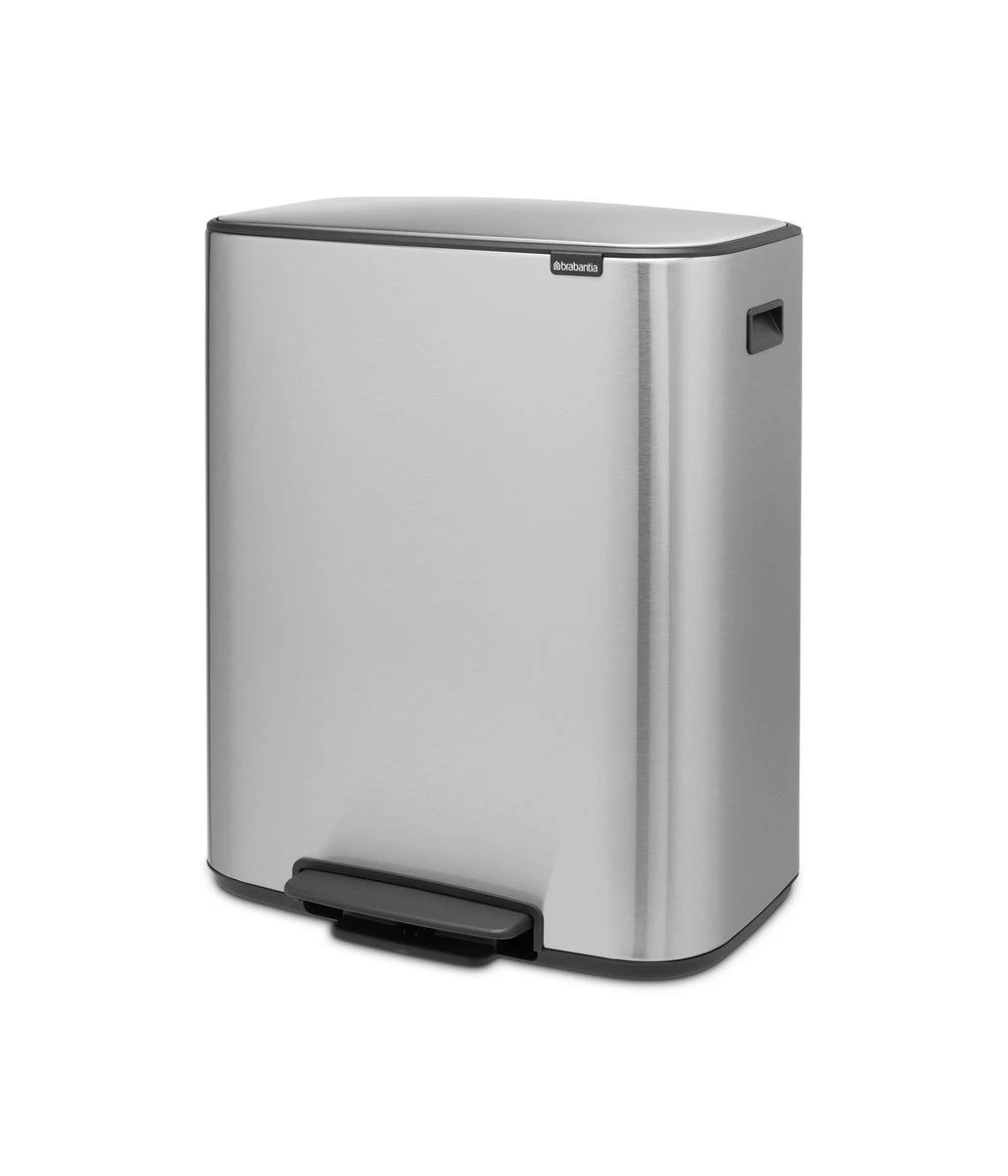 Brabantia Bo Prullenbak - 2 X 30 L - Matt Steel Fingerprint Proof 11 Brabantia Bo Prullenbak - 2 X 30 L - Matt Steel Fingerprint Proof - Afbeelding 9