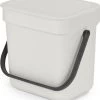Brabantia Sort & Go Aanrecht Afvalbakje - 3 L - Light Grey -Brabantia 1044x1200