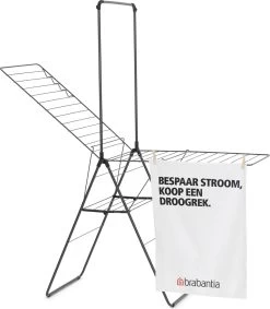 Brabantia HangOn Droogrek Inklapbaar - 25 Meter - Met Stang - Matt Black 27 Brabantia HangOn Droogrek Inklapbaar - 25 Meter - Met Stang - Matt Black -Brabantia 1047x1200 1