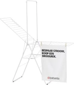 Brabantia HangOn Droogrek Inklapbaar - 25 Meter - Met Stang - White 28 Brabantia HangOn Droogrek Inklapbaar - 25 Meter - Met Stang - White -Brabantia 1048x1200 1