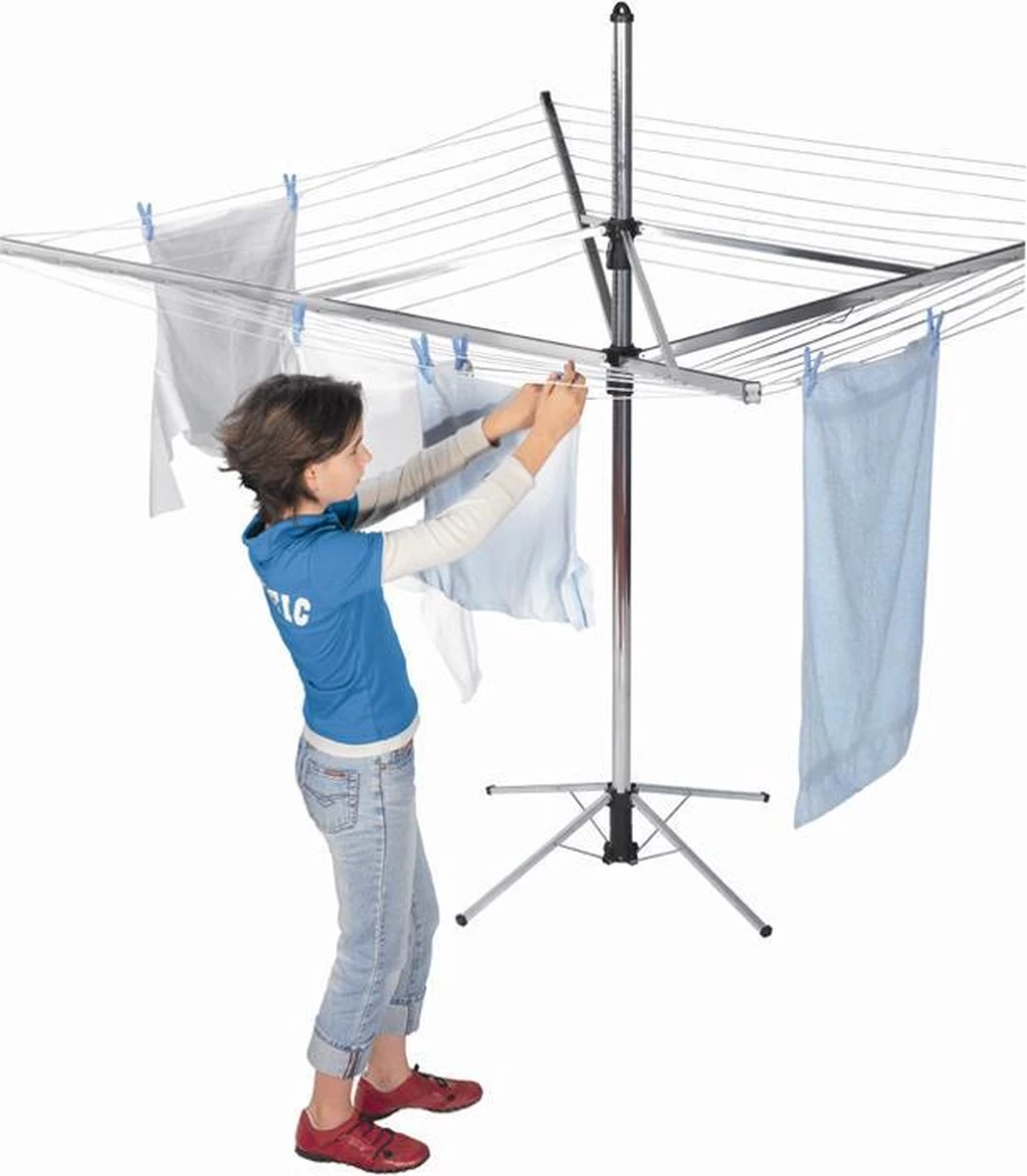 Brabantia Lift-O-Matic Droogmolen Met Grondanker En Beschermhoes - 60 M - Metallic Grey 14 Brabantia Lift-O-Matic Droogmolen Met Grondanker En Beschermhoes - 60 M - Metallic Grey - Afbeelding 12