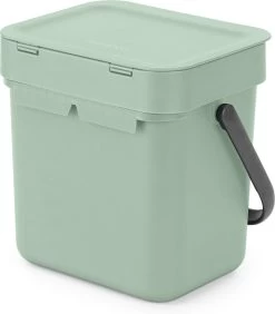 Brabantia Sort & Go Aanrecht Afvalbakje - 3 L - Jade Green 19 Brabantia Sort & Go Aanrecht Afvalbakje - 3 L - Jade Green -Brabantia 1050x1200