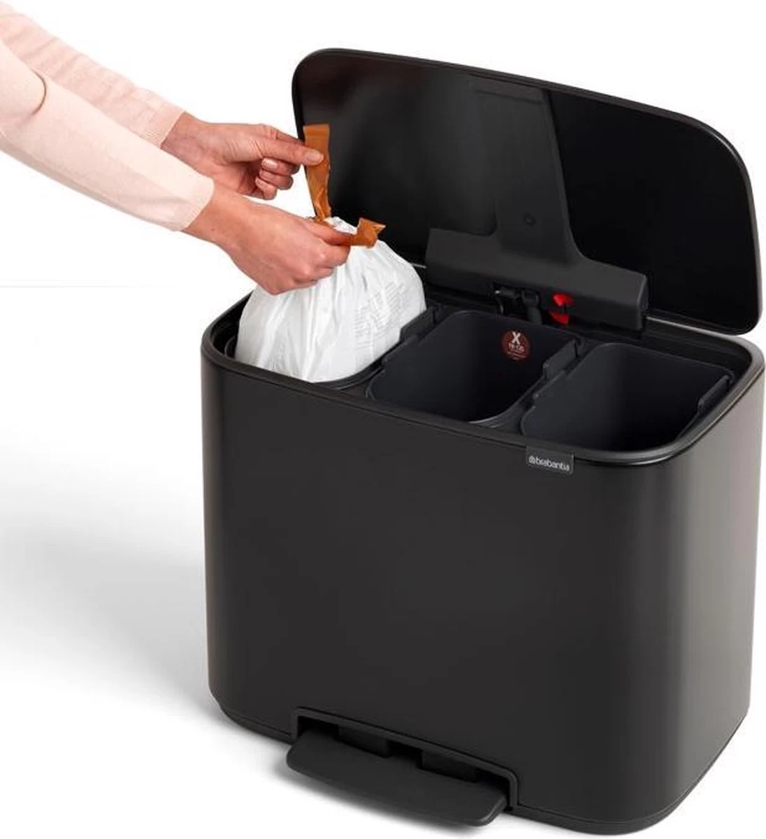 Brabantia Bo Prullenbak - 11 + 23 L - Matt Black 19 Brabantia Bo Prullenbak - 11 + 23 L - Matt Black - Afbeelding 17