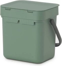 Brabantia Sort & Go Aanrecht Afvalbakje - 3 L - Fir Green -Brabantia 1124x1200