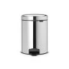 Brabantia Pedaalemmer NewIcon 5 Liter Brilliant Steel -Brabantia 112621