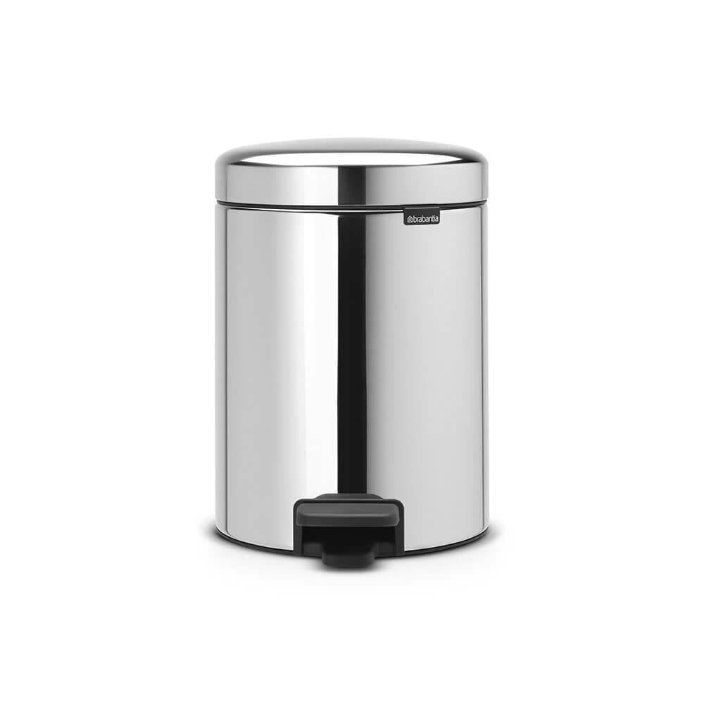 Brabantia Pedaalemmer NewIcon 5 Liter Brilliant Steel 3 Brabantia Pedaalemmer NewIcon 5 Liter Brilliant Steel