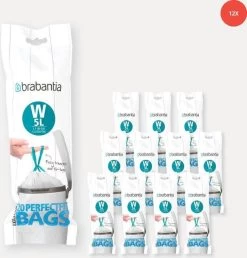 Brabantia PerfectFit Vuilniszakken - 5 L - Code W - 12 Rollen X 20 Stuks 5 Brabantia PerfectFit Vuilniszakken - 5 L - Code W - 12 Rollen X 20 Stuks -Brabantia 1150x1200
