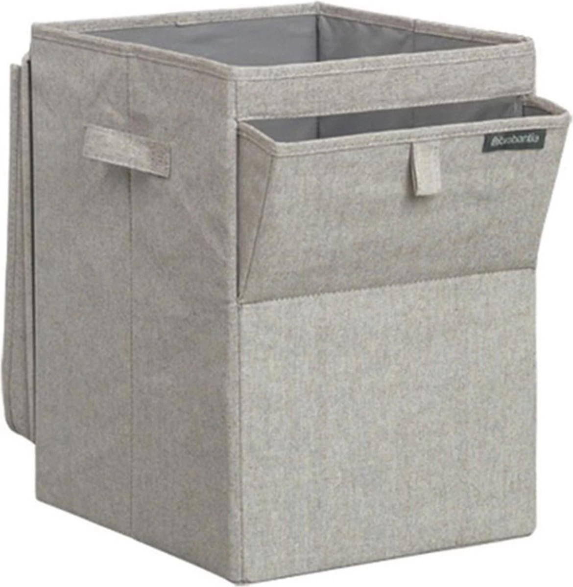 Brabantia Wasmand Met Deksel - Stapelbaar - 35 L - Grey 4 Brabantia Wasmand Met Deksel - Stapelbaar - 35 L - Grey - Afbeelding 2