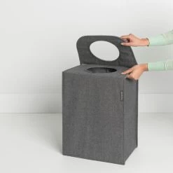 Brabantia Wasmand Met Deksel - 55 L - Pepper Black -Brabantia 1198x1200 21