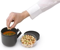 Brabantia Make & Take Soepbeker - 0,6 L - Kunststof - Dark Grey -Brabantia 1200x1004 1