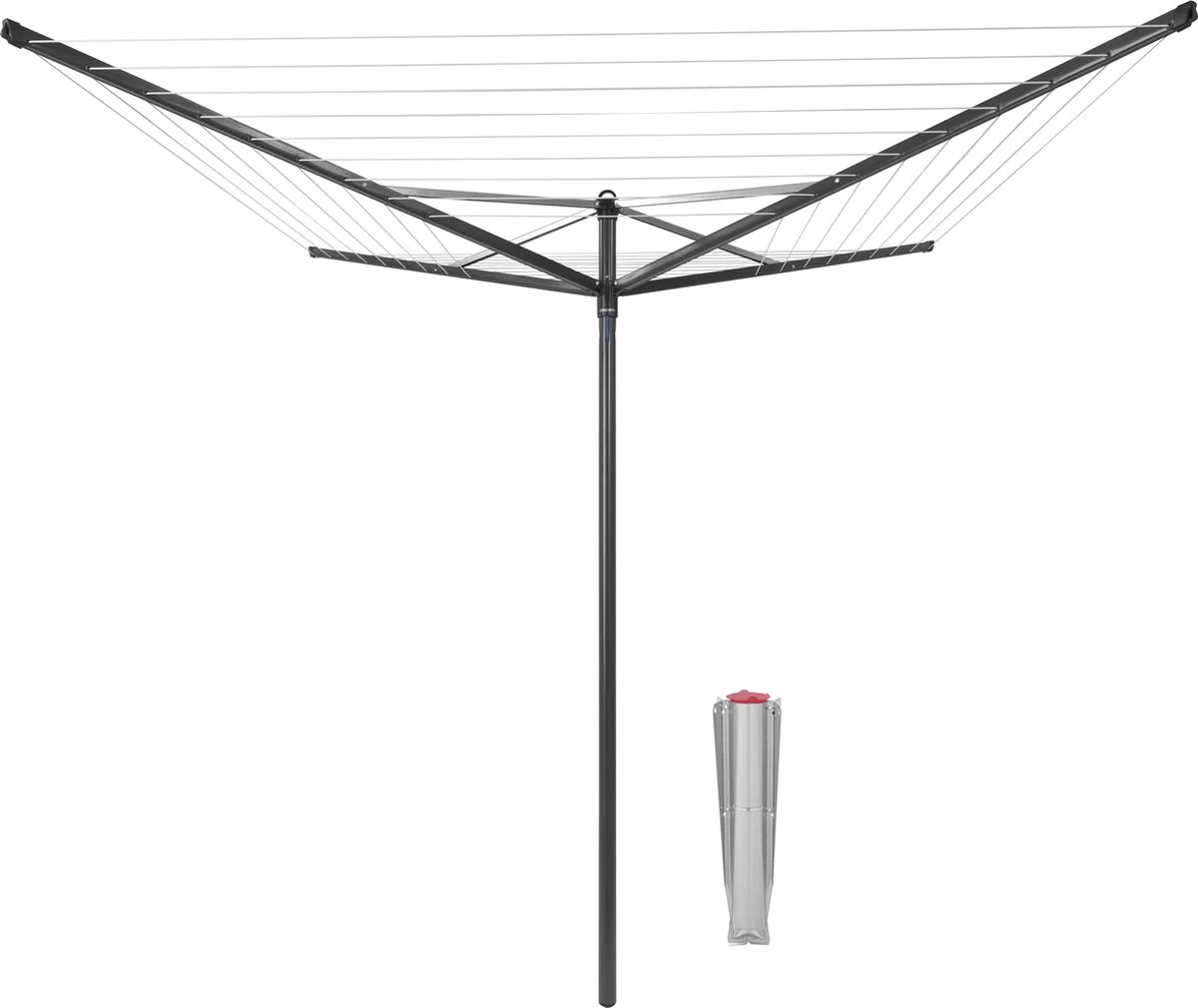 Brabantia Topspinner Droogmolen Met Grondanker - 50 M - Anthracite 3 Brabantia Topspinner Droogmolen Met Grondanker - 50 M - Anthracite