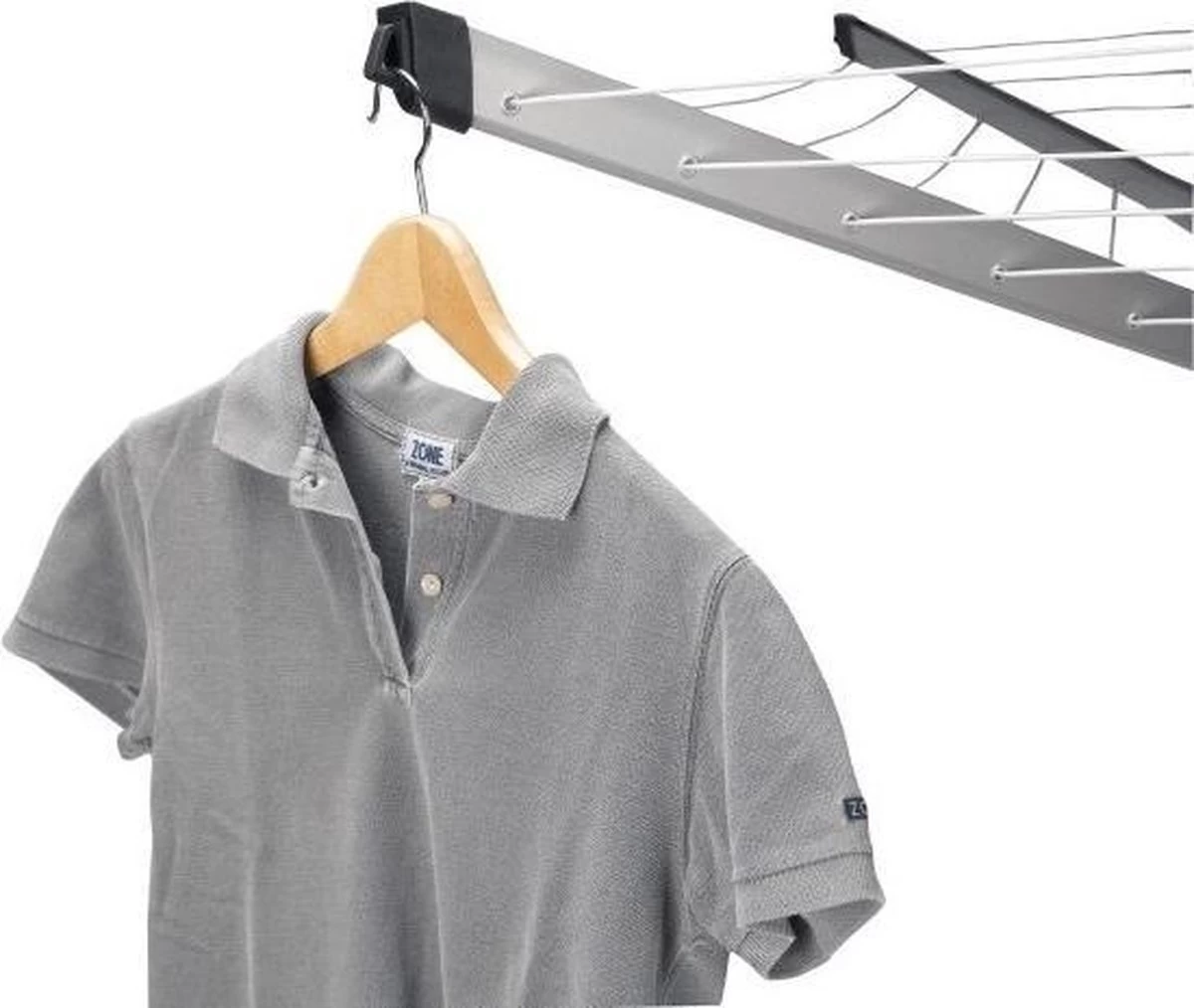 Brabantia Lift-O-Matic Advance Droogmolen Met Kunststof Betonanker, Beschermhoes En Wasknijpertasje - 60 M - Metallic Grey 17 Brabantia Lift-O-Matic Advance Droogmolen Met Kunststof Betonanker, Beschermhoes En Wasknijpertasje - 60 M - Metallic Grey - Afbeelding 15