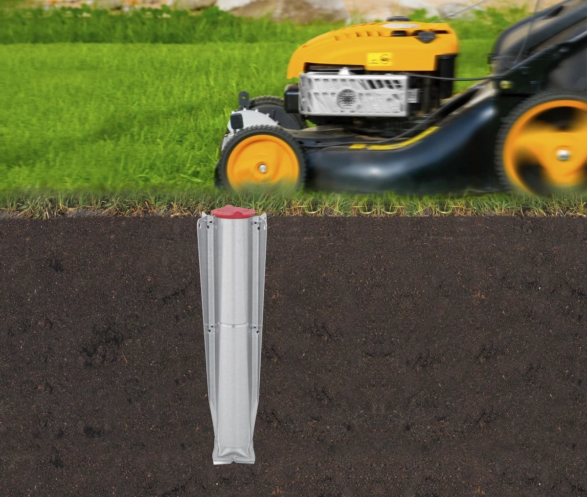 Brabantia Lift-O-Matic Droogmolen - Met Metalen Grondanker, Beschermhoes, Wasknijpertasje En Wasknijpers - 40 M - Metallic Grey 10 Brabantia Lift-O-Matic Droogmolen - Met Metalen Grondanker, Beschermhoes, Wasknijpertasje En Wasknijpers - 40 M - Metallic Grey - Afbeelding 9