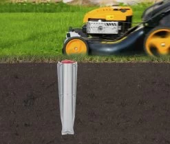 Brabantia Topspinner Droogmolen - Met Metalen Grondanker, Beschermhoes, Wasknijpertasje En Wasknijpers - 40 M - Metallic Grey -Brabantia 1200x1015 4