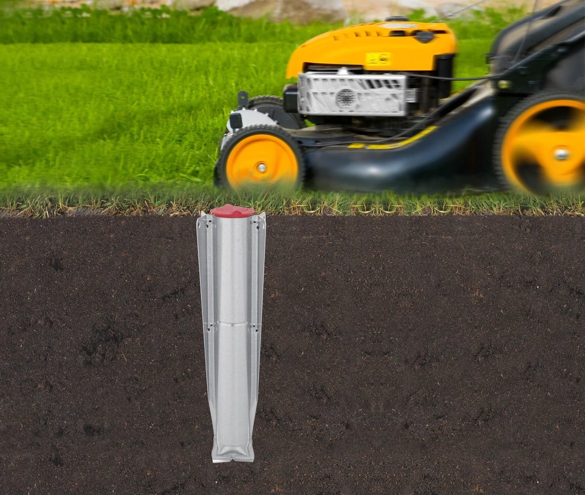 Brabantia Lift-O-Matic Droogmolen Met Grondanker - 40 M - Zilvergrijs 5 Brabantia Lift-O-Matic Droogmolen Met Grondanker - 40 M - Zilvergrijs - Afbeelding 3