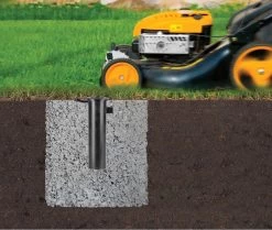 Brabantia Essential Droogmolen 30 Meter - Met Bodemhuls - Metallic Grey -Brabantia 1200x1017