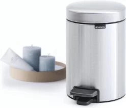 Brabantia NewIcon Prullenbak - 3 L - Matt Steel -Brabantia 1200x1032