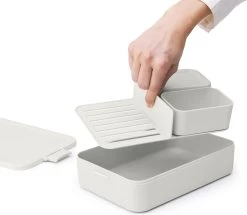 Brabantia Make & Take Bento Lunchbox Incl Bentobox - Large - Kunststof - Light Grey 28 Brabantia Make & Take Bento Lunchbox Incl Bentobox - Large - Kunststof - Light Grey -Brabantia 1200x1045 1