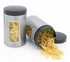 Brabantia Voorraadbus - 1,4 L - Matt Steel Fingerprint Proof / Matt Black Deksel - Met Venster 21 Brabantia Voorraadbus - 1,4 L - Matt Steel Fingerprint Proof / Matt Black Deksel - Met Venster -Brabantia 1200x1060 2