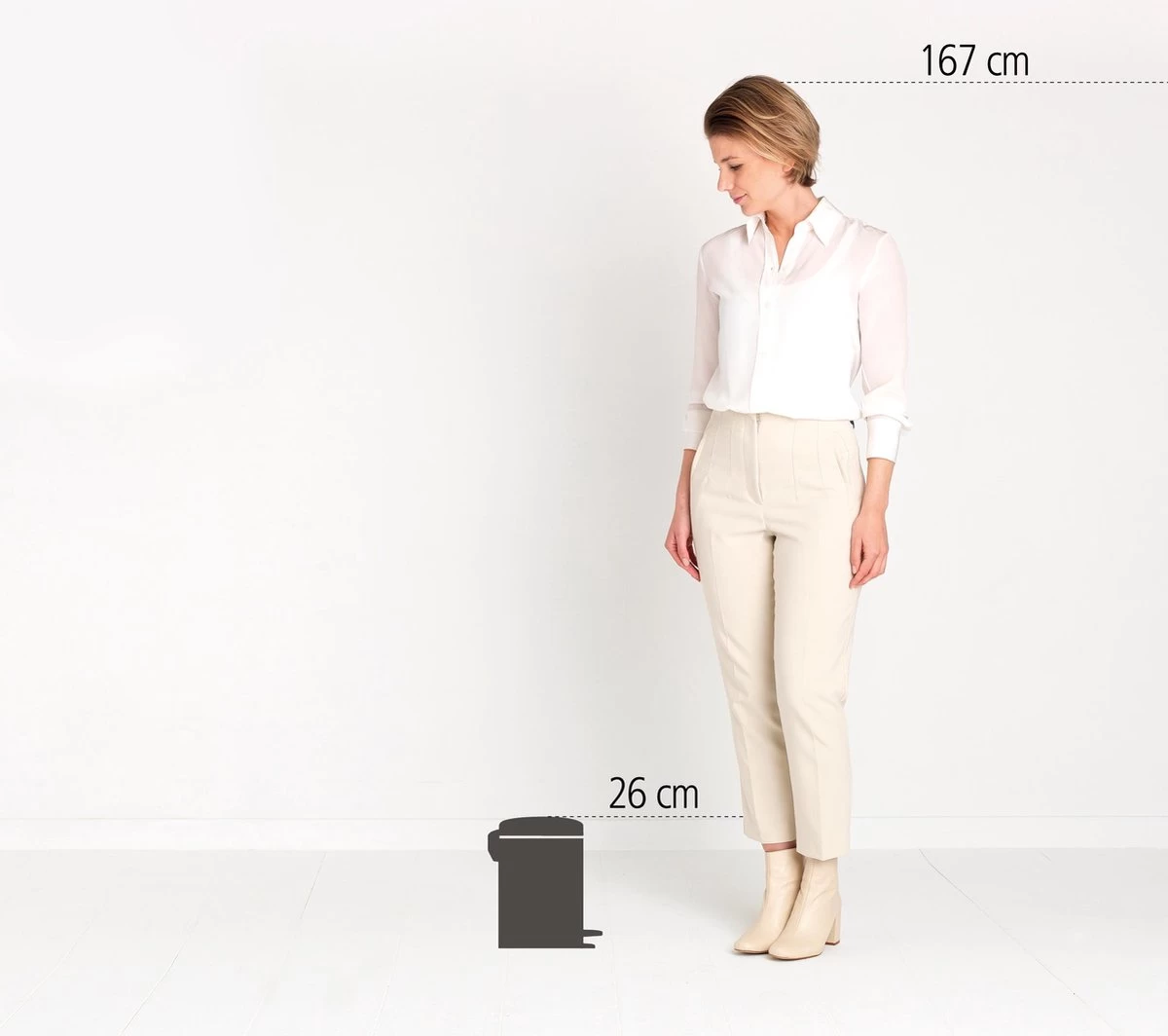 Brabantia NewIcon Prullenbak - 3 L - Brilliant Steel 10 Brabantia NewIcon Prullenbak - 3 L - Brilliant Steel - Afbeelding 8