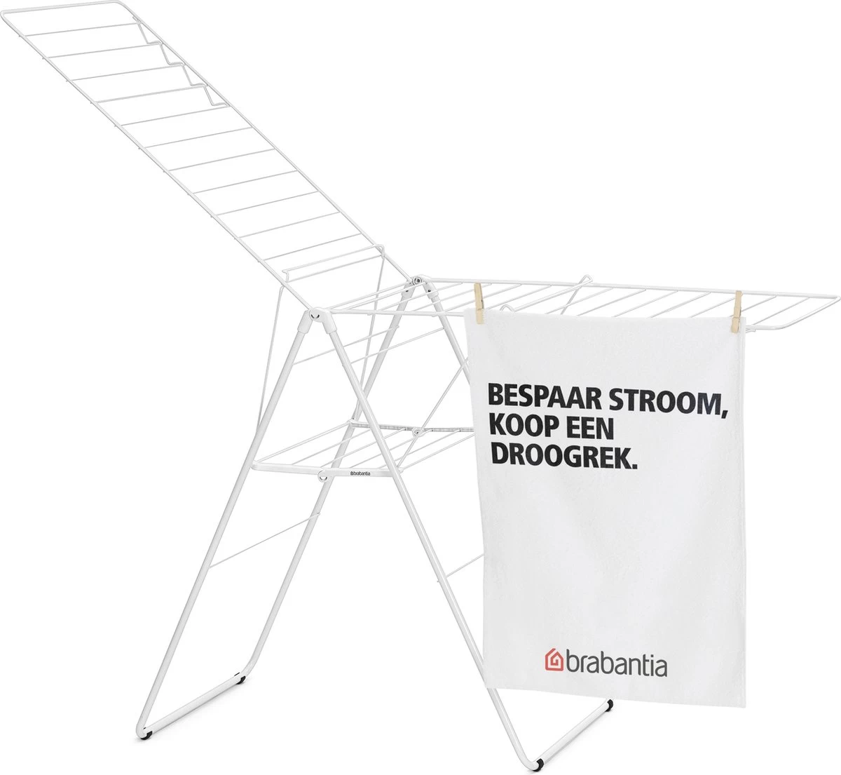 Brabantia HangOn Droogrek Inklapbaar - 25 Meter - White 10 Brabantia HangOn Droogrek Inklapbaar - 25 Meter - White - Afbeelding 8