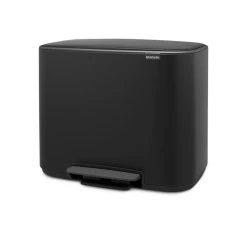 Brabantia Bo Prullenbak - 3 X 11 L - Matt Black -Brabantia 1200x1119