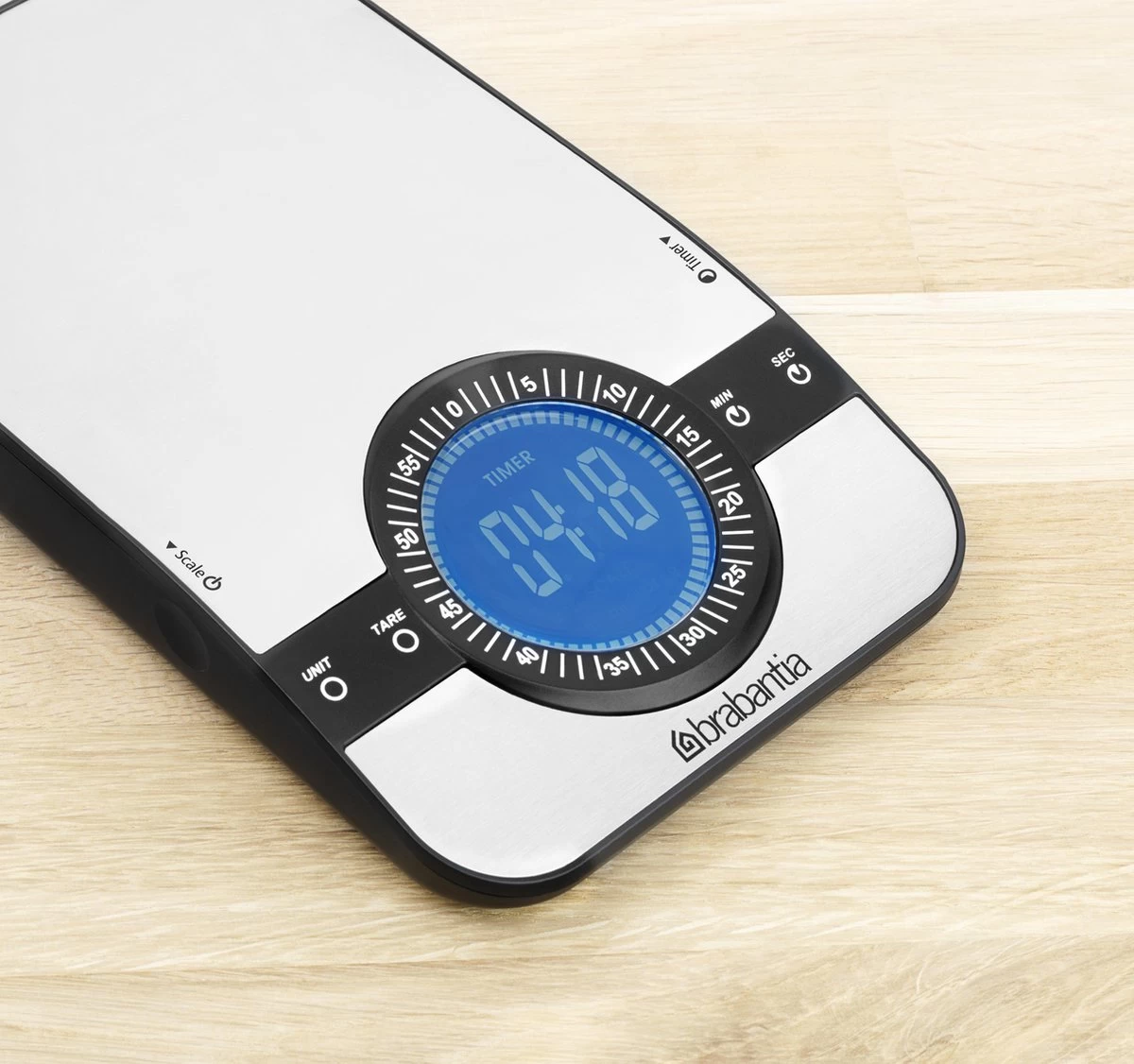 Brabantia Profile Keukenweegschaal - Rechthoekig - Met Kookwekker - RVS 19 Brabantia Profile Keukenweegschaal - Rechthoekig - Met Kookwekker - RVS - Afbeelding 17