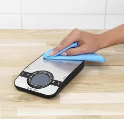 Brabantia Profile Keukenweegschaal - Rechthoekig - Met Kookwekker - RVS 35 Brabantia Profile Keukenweegschaal - Rechthoekig - Met Kookwekker - RVS -Brabantia 1200x1147