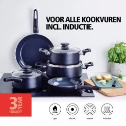 Brabantia Cooking Pleasure Set - 5 Delig - Inductie - Keramische Anti Aanbaklaag - Pfas Vrij -Brabantia 1200x1200 110