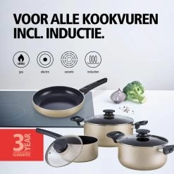 BRABANTIA START 2 COOK Pannenset - 4 Delig - Inductie - Keramische Anti Aanbaklaag - Pfas Vrij -Brabantia 1200x1200 141