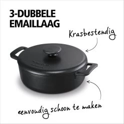 Brabantia The Dutch Braadpan - Matt Black - 28 Cm - Gietijzer 12 Brabantia The Dutch Braadpan - Matt Black - 28 Cm - Gietijzer -Brabantia 1200x1200 147