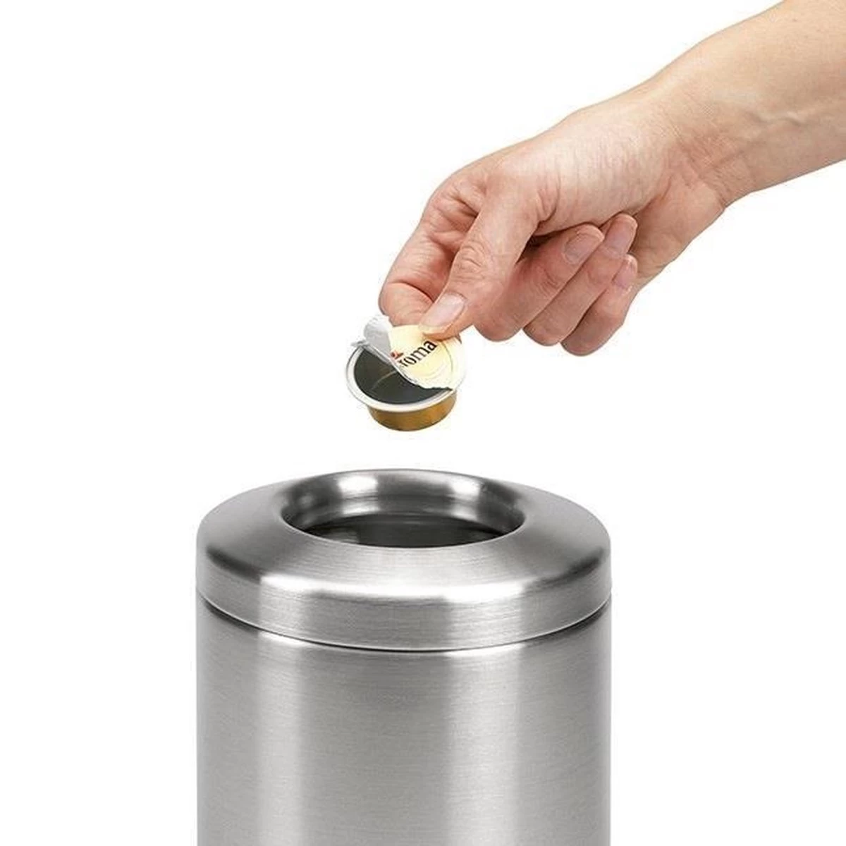 Brabantia Tafelafvalbakje - 2.3 L - Matt Steel 5 Brabantia Tafelafvalbakje - 2.3 L - Matt Steel - Afbeelding 3