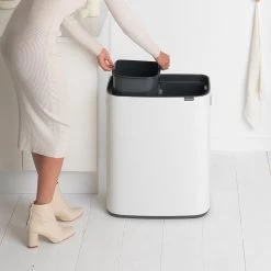 Brabantia Bo Touch Bin Prullenbak - 2 X 30 L - White 30 Brabantia Bo Touch Bin Prullenbak - 2 X 30 L - White -Brabantia 1200x1200 177