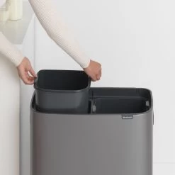Brabantia Bo Touch Bin Prullenbak - 2 X 30 L - Platinum -Brabantia 1200x1200 195