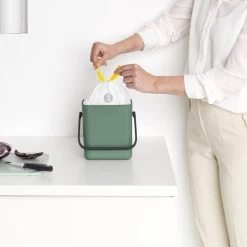 Brabantia Sort & Go Aanrecht Afvalbakje - 3 L - Fir Green -Brabantia 1200x1200 207