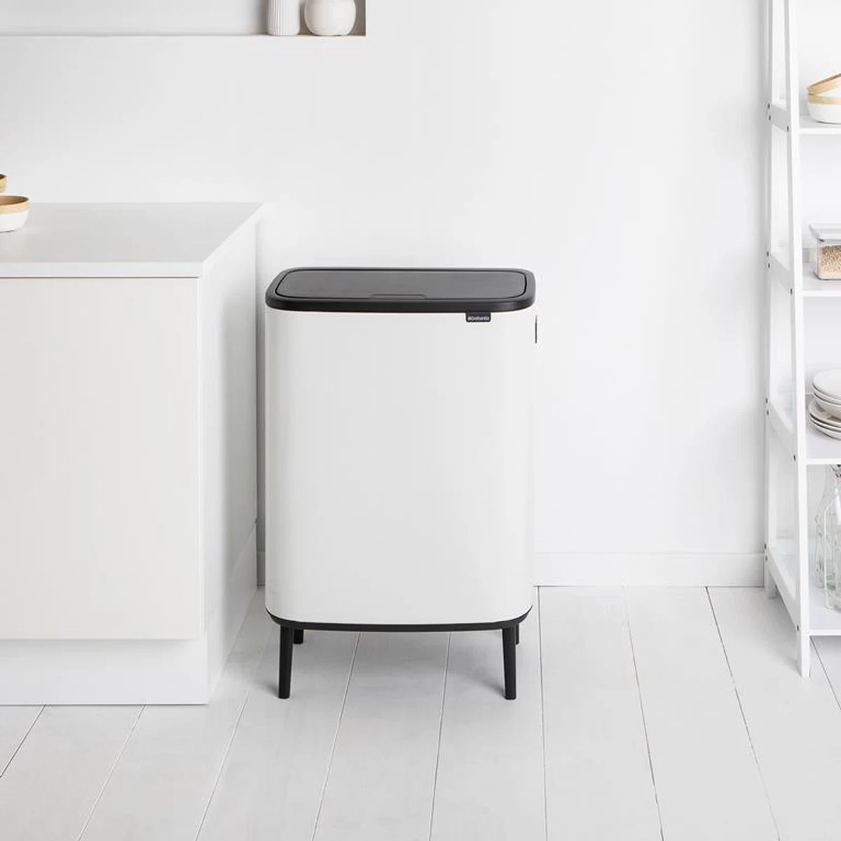 Brabantia - Bo Touch Bin Hi 60 L White 5 Brabantia - Bo Touch Bin Hi 60 L White - Afbeelding 3