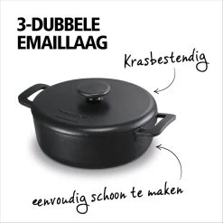 BRABANTIA THE DUTCH Gietijzeren Braadpan - Ø 28cm - MAT Zwart - Inductie 9 BRABANTIA THE DUTCH Gietijzeren Braadpan - Ø 28cm - MAT Zwart - Inductie -Brabantia 1200x1200 26