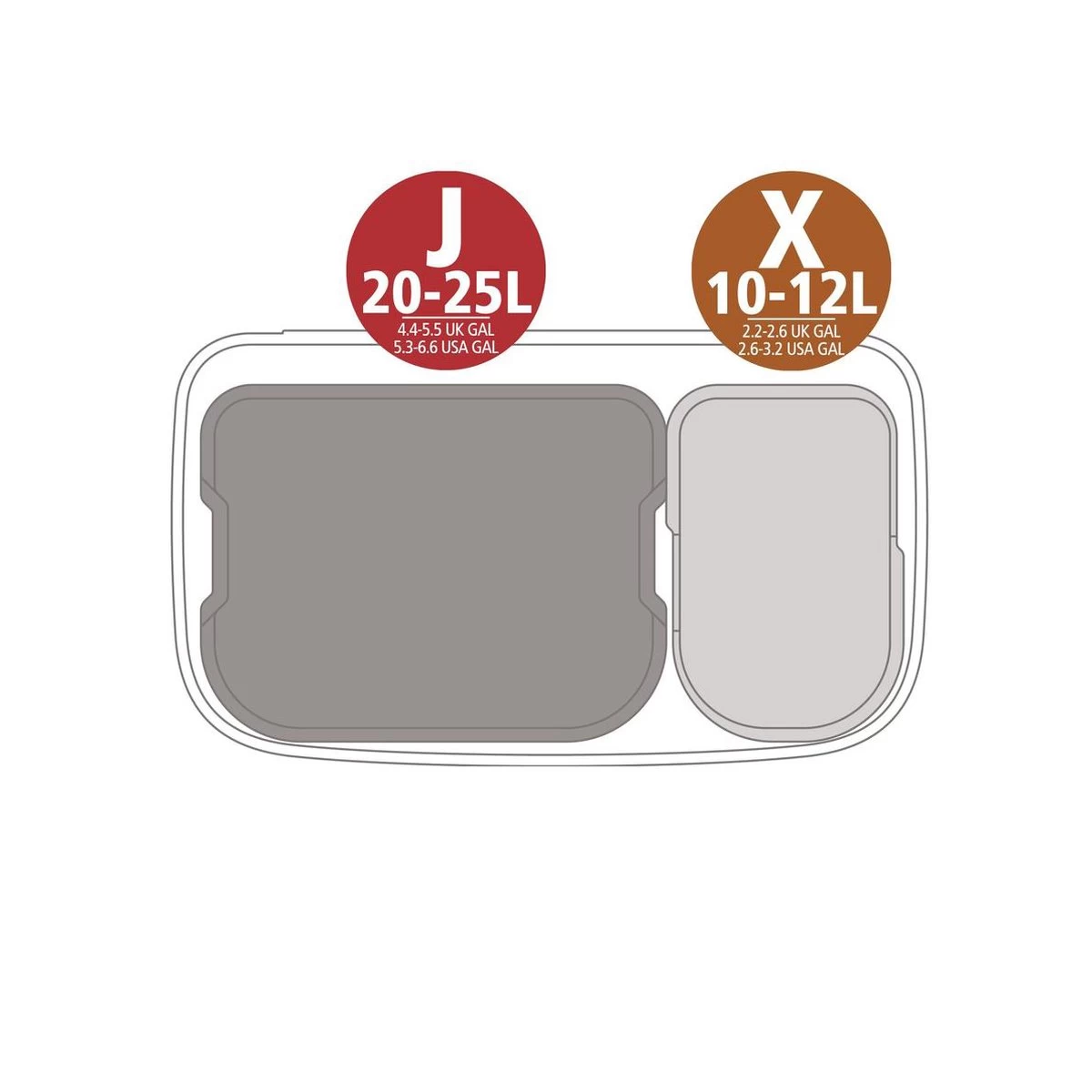 Brabantia Bo Prullenbak - 11 + 23 L - Matt Black 6 Brabantia Bo Prullenbak - 11 + 23 L - Matt Black - Afbeelding 4