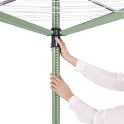 Brabantia Lift-O-Matic Droogmolen Met Metalen Grondanker, Beschermhoes, Wasknijpertasje En Wasknijpers - 50 M - Leaf Green 17 Brabantia Lift-O-Matic Droogmolen Met Metalen Grondanker, Beschermhoes, Wasknijpertasje En Wasknijpers - 50 M - Leaf Green -Brabantia 1200x1200 370