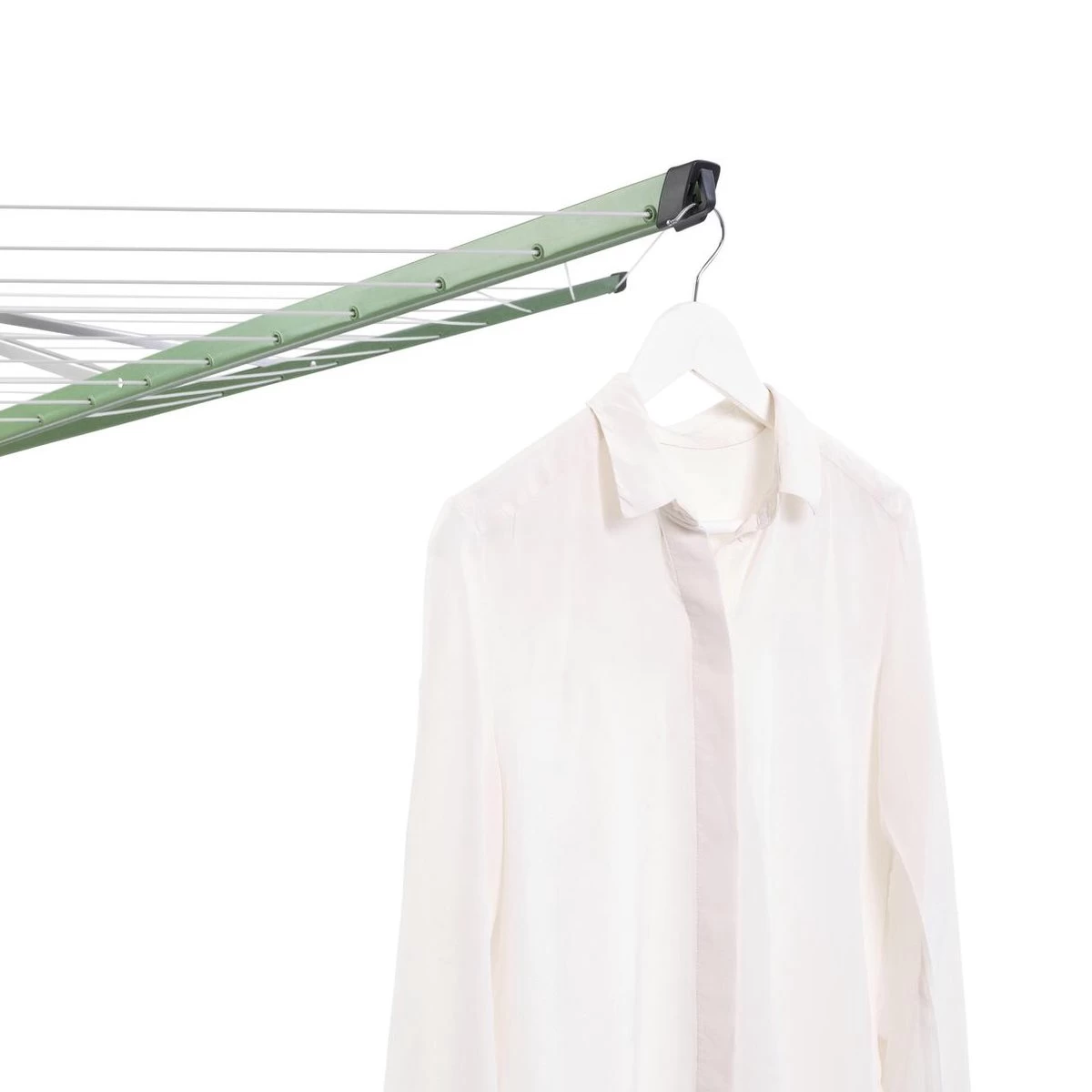 Brabantia Lift-O-Matic Droogmolen Met Metalen Grondanker, Beschermhoes, Wasknijpertasje En Wasknijpers - 50 M - Leaf Green 8 Brabantia Lift-O-Matic Droogmolen Met Metalen Grondanker, Beschermhoes, Wasknijpertasje En Wasknijpers - 50 M - Leaf Green - Afbeelding 6