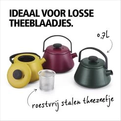 BRABANTIA T-TIME Donkergroene Theepot - Gietijzer - 0,7 L - Inclusief Zeefje -Brabantia 1200x1200 75