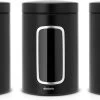 Brabantia Voorraadbussen - 1,4 L - Matt Black - 3 Stuks - Met Venster 2 Brabantia Voorraadbussen - 1,4 L - Matt Black - 3 Stuks - Met Venster -Brabantia 1200x607