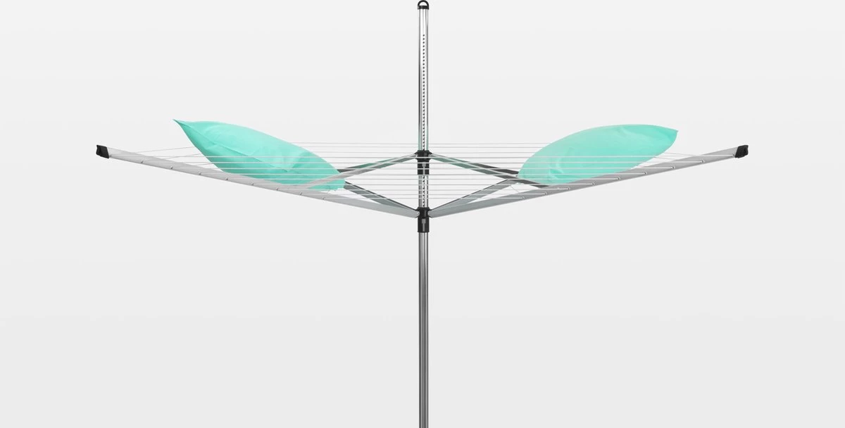 Brabantia Lift-O-Matic Droogmolen Met Grondanker - 50 M - Metallic Grey 6 Brabantia Lift-O-Matic Droogmolen Met Grondanker - 50 M - Metallic Grey - Afbeelding 4