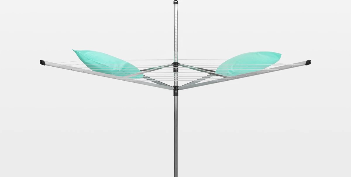 Brabantia Lift-O-Matic Droogmolen Met Grondanker En Beschermhoes - 50 M - Metallic Grey 13 Brabantia Lift-O-Matic Droogmolen Met Grondanker En Beschermhoes - 50 M - Metallic Grey - Afbeelding 11