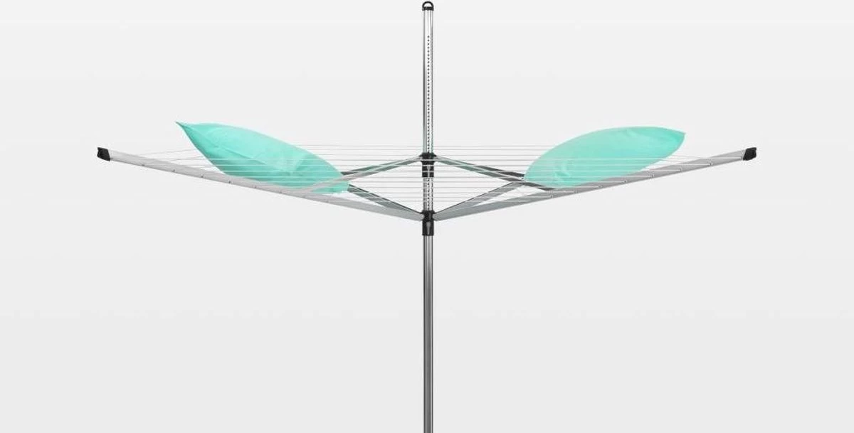 Brabantia Lift-O-Matic Droogmolen Met Grondanker En Beschermhoes - 60 M - Metallic Grey 8 Brabantia Lift-O-Matic Droogmolen Met Grondanker En Beschermhoes - 60 M - Metallic Grey - Afbeelding 6