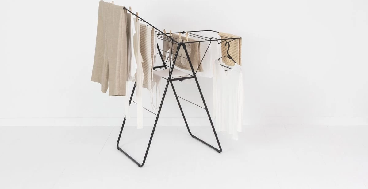 Brabantia HangOn Droogrek Inklapbaar - 15 Meter - Matt Black 10 Brabantia HangOn Droogrek Inklapbaar - 15 Meter - Matt Black - Afbeelding 8