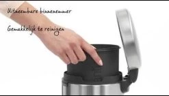 Brabantia NewIcon Prullenbak - 3 L - Matt Steel -Brabantia 1200x685