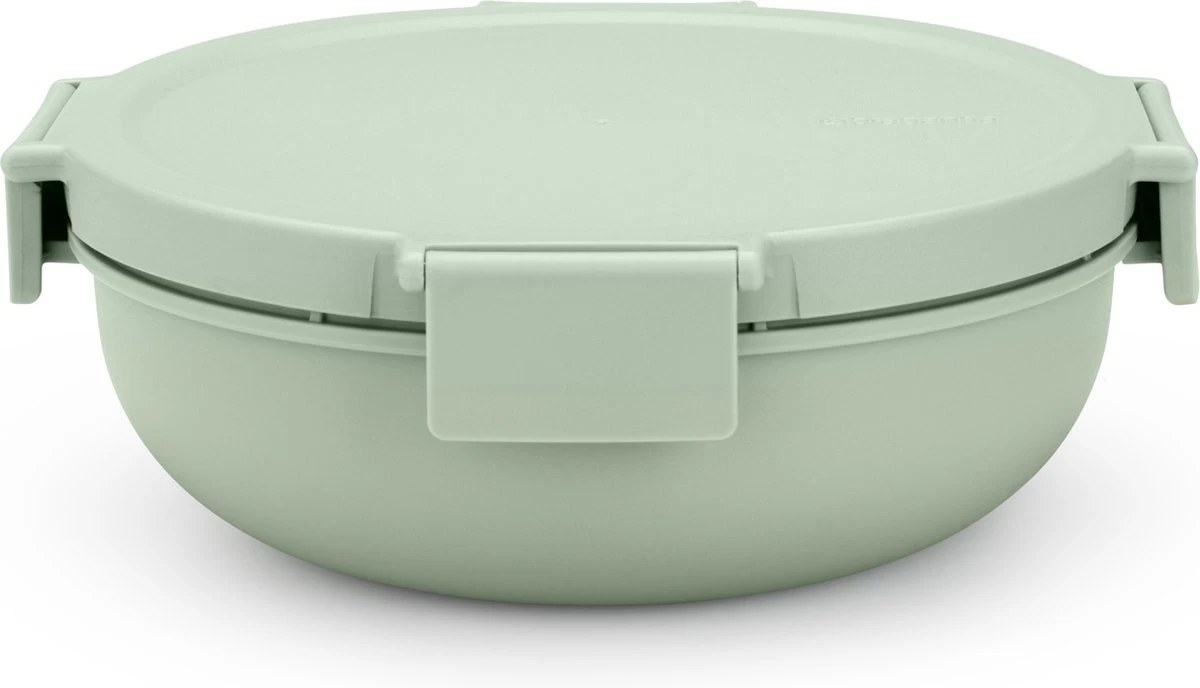 Brabantia Make & Take Salade Lunchbox - 1,3 L - Kunststof - Jade Green 3 Brabantia Make & Take Salade Lunchbox - 1,3 L - Kunststof - Jade Green