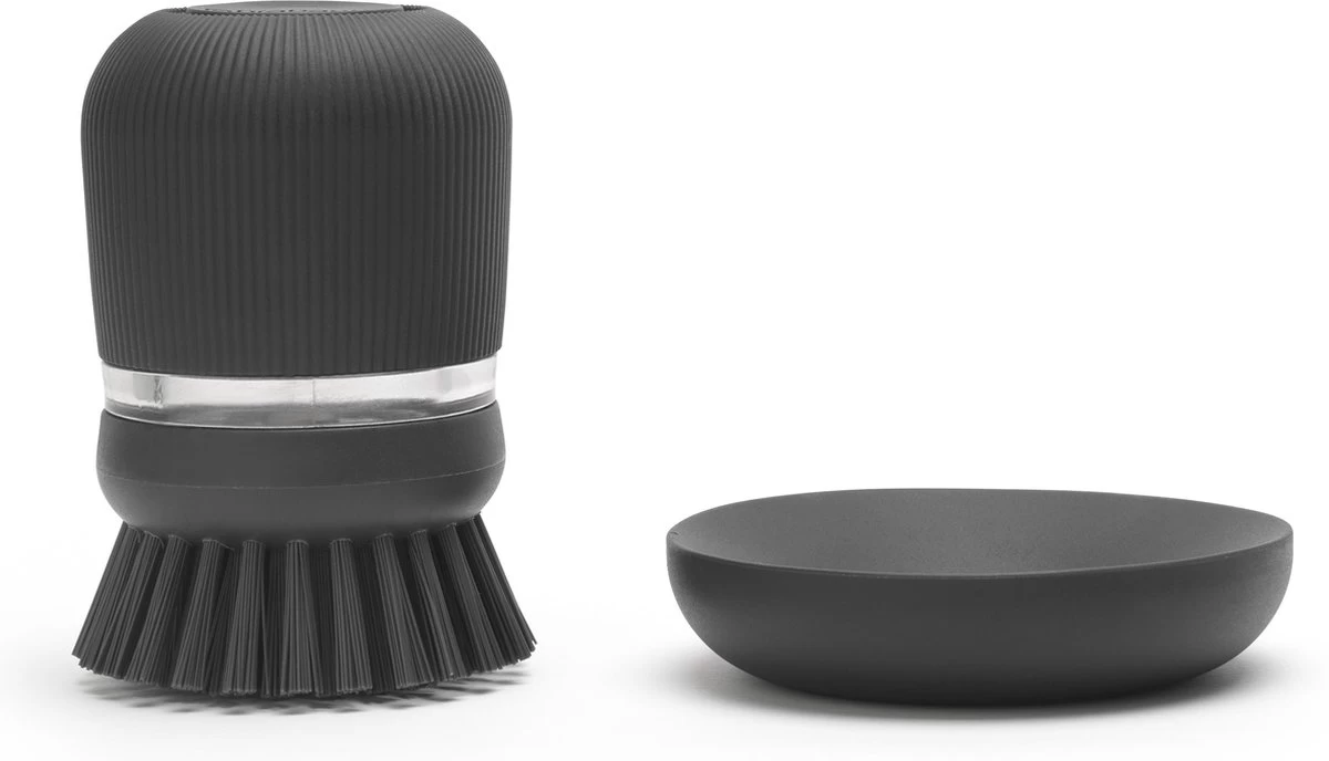 Brabantia Sink Side Afwasborstel - Met Zeepdispenser- Dark Grey 13 Brabantia Sink Side Afwasborstel - Met Zeepdispenser- Dark Grey - Afbeelding 11